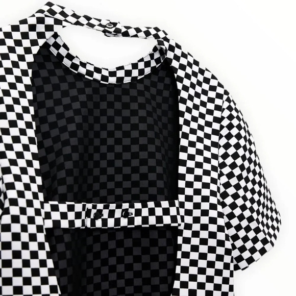 ZARA | Black and White | Check Short Dress - Picture 6 of 9